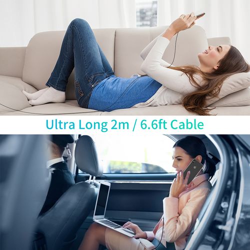 kabel przewód do iphone mfi usb-c - lightning 480mb/s 3a 2m czarny na Arena.pl