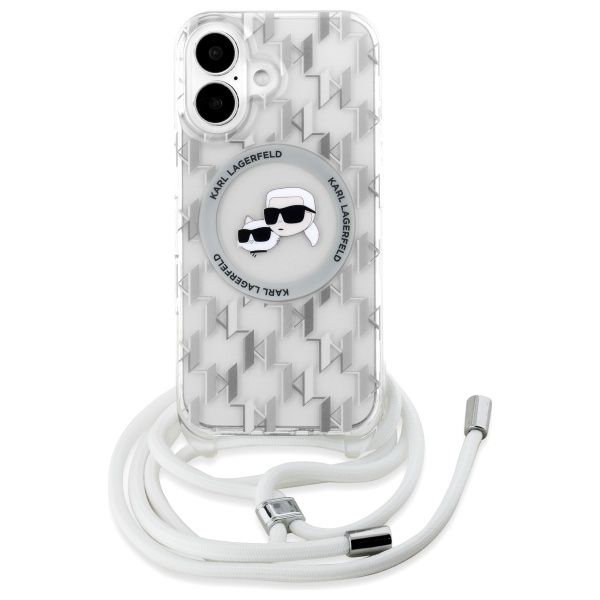 Etui Karl Lagerfeld do iPhone 16, Przezroczysty, MagSafe zdjęcie 2