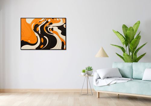 Plakat 100x70cm Tańczący Atrament na Arena.pl