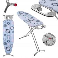 DESKA DO PRASOWANIA DUŻA 120x38cm SKŁADANA SZEROKI BLAT STABILNA NA ŻELAZKO