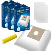 WORKI do odkurzacza UNIWERSALNE mikrowłóknina WOREK UNIWERSALNY WORWO