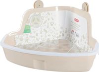 ZOLUX Toaleta kuweta narożna z kratką dla królika gryzoni duża 41 cm beżowa