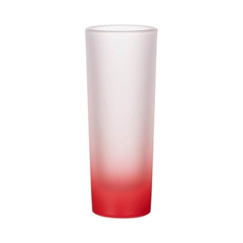 Kieliszek 90 ml szroniony do sublimacji - czerwony gradient zdjęcie 1