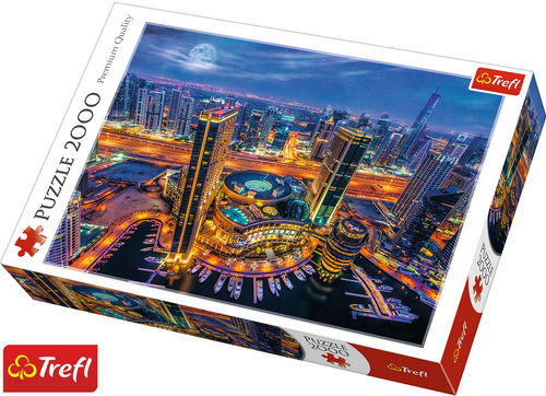 Trefl Puzzle Światła Dubaju 2000 elementów na Arena.pl