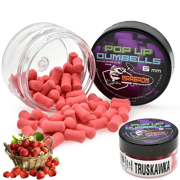 Dumbells POP UP 6 mm Margrom TRUSKAWKA przynęta Method Feeder zdjęcie 3