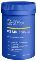 BICAPS K2 MK-7 200 mcg Formeds Zdrowe Kości mięśnie - 60 kaps.