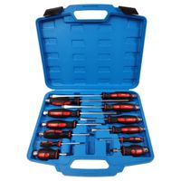 Wkrętaki do pobijania SilverTools 12 szt zestaw śrubokrętów S10866