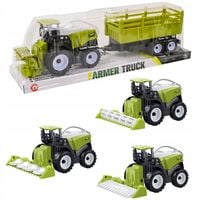 MEGA TRAKTOR Z PRZYCZEPĄ KOMBAJN ZABAWKA MASZYNA ROLNICZA DLA DZIECI POJAZD