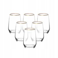 Szklanki do napojów drinków Altom Design Rubin Gold 6 sztuk 450 ml
