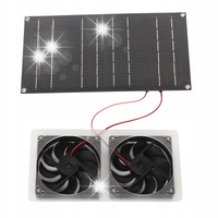 SOLARNY WENTYLATOR WYCIĄGOWY PODWÓJNY 12V Z PANEL SŁONECZNY 100W PRAKTYCZNY