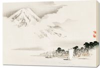 Obraz 100x70cm View of Mount Fuji, Kōno Bairei Japoński Vintage do Salonu
