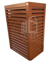 Osłona pompy ciepła 100x60x190 cm ciemny orzech ID488