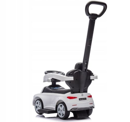 Mercedes C-Class Pojazd Z Rączką Dla Dzieci Jeźdźik Autko Pchacz Biały 12m+ na Arena.pl