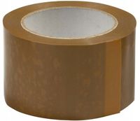 TAŚMA PAKOWA KLEJĄCA SMART 75/60 AKRYL SZEROKA MOCNA BRĄZOWA