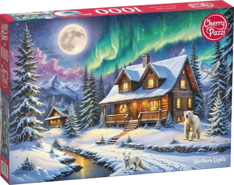 Puzzle 1000 elementów. Zorza polarna zdjęcie 1