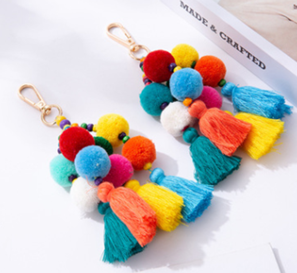 Torebka na RAMIĘ A4 PLECIONA BOHO KOSZYK + BRELOK zdjęcie 2