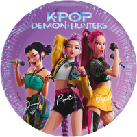 talerze papierowe k-pop 20cm 8 szt.