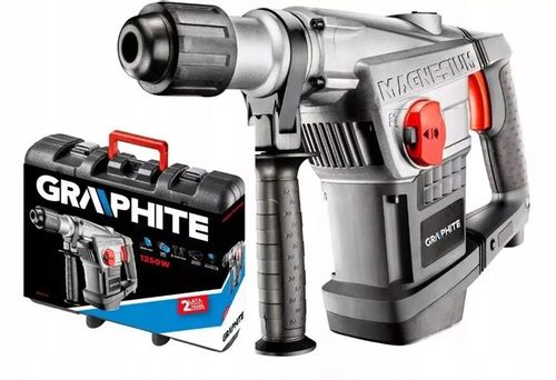 MŁOT UDAROWY (UDAROWO-OBROTOWY) MŁOTOWIERTARKA SDS+ 1500W GRAPHITE 58G862 na Arena.pl