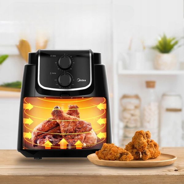 Frytkownica beztłuszczowa Midea MF-TN40D2 1500W 4L 35-200*C Timer 60min 8w1 zdjęcie 4