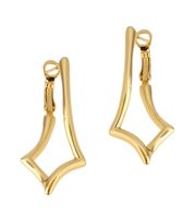 pozłacane kolczyki z kolekcji classic (p6253au)