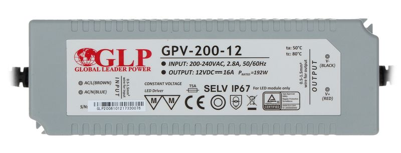 ZASILACZ IMPULSOWY 12V/16A/GPV zdjęcie 1