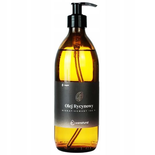 Olej Rycynowy Nierafinowany 500ml Wenatural - do Ciała Mocne Włosy i Brwi na Arena.pl