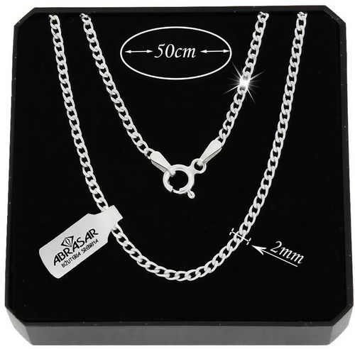 ŁAŃCUSZEK SREBRNY MĘSKI PANCERKA 020/50cm SREBRO 925 PEŁNE na Arena.pl