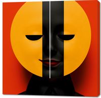 Obraz 100x100cm Dwie Twarze Rzeczywistości