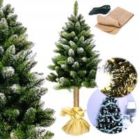 CHOINKA SZTUCZNA NA PNIU SOSNA DIAMENTOWA 180cm GĘSTA OŚNIEŻONA JAK ŻYWA