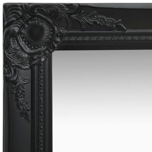 Lustro ścienne w stylu barokowym, 60x60 cm, czarne na Arena.pl