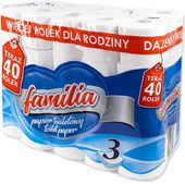 Familia 3 Warstwowy Papier Toaletowy Duża Paka 40 rolek