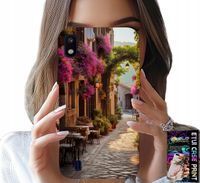ETUI DO SAMSUNG A10 - MALOWNICZA ULICZKA Z KAWIARNIĄ + SZKŁO