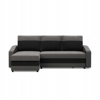 KANAPA NAROŻNIK ORION SZARY CZARNY Rogówka Rozkładana BONELL