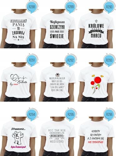 Koszulka z napisem BRAK FACETA BRAK PROBLEMU na Arena.pl