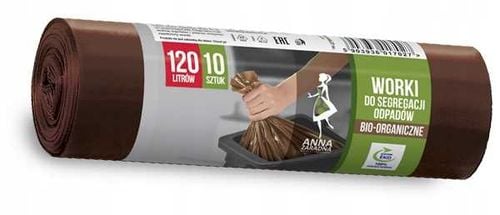 az worki do segregacji odpadów bio 120l 10szt brązowe na Arena.pl