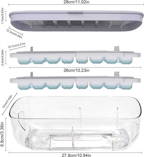 Foremka sylikonowa do kostek lodu i pojemnik na Arena.pl