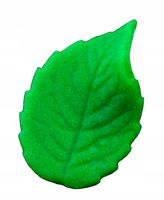 OZDOBNE LIŚCIE CUKROWE 4 cm zielone 10szt