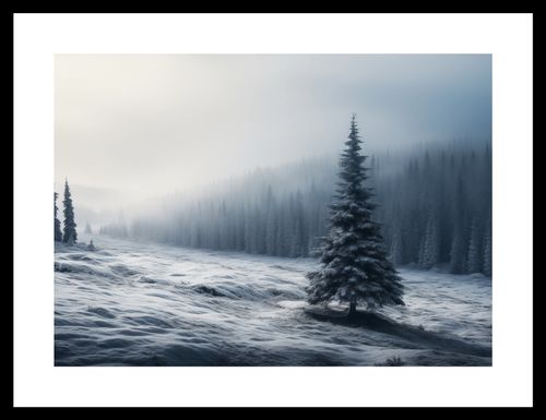 Plakat 35x25cm Samotna Choinka na Arena.pl