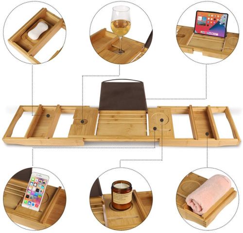 Półka na wannę HALIA bambusowa na Arena.pl