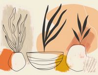 Plakat 65x50cm Szkice Botaniczne