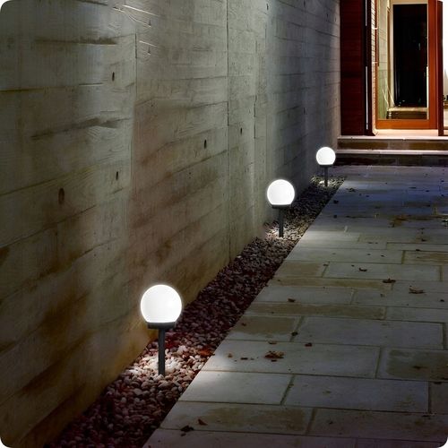 4x LAMPA SOLARNA OGRODOWA MOCNA BIAŁA KULA LED XXL na Arena.pl