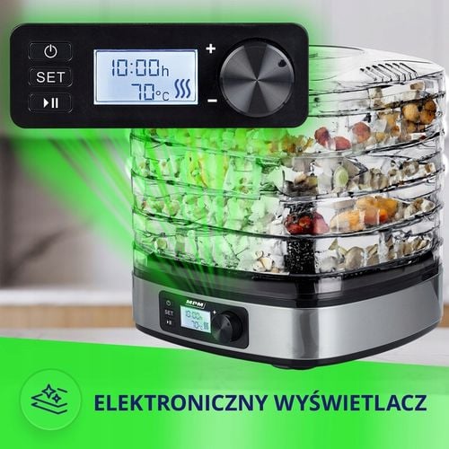 Suszarka do grzybów warzyw owoców mocna 5 sit MPM MSG-12 na Arena.pl