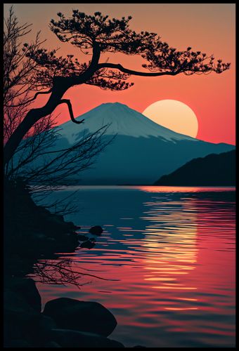 Plakat 68x101cm Góra Wieczorem na Arena.pl