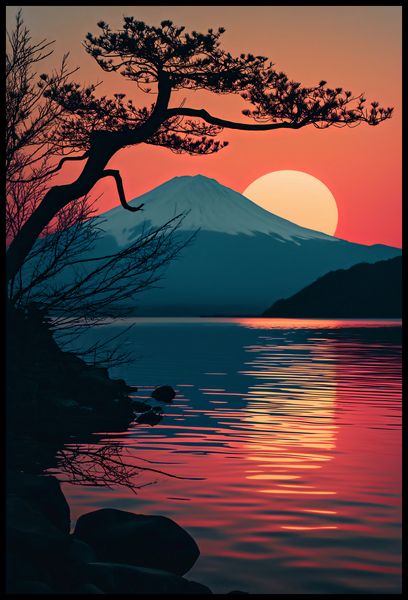 Plakat 68x101cm Góra Wieczorem zdjęcie 2