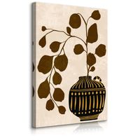 Obraz Na Płótnie Liście Azteckie Wzory Martwa Natura Styl Boho 20cm x 30cm