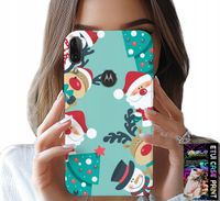 ETUI DO MOTOROLA MOTO E6 PLUS - MIKOŁAJ, RENIFER BAŁWAN ŚWIĄTECZNE WZORY