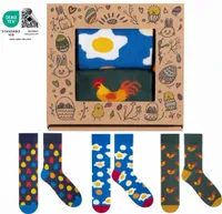 Skarpetki na Prezent Wielkanoc Śmieszne Kolorowe 41 - 46