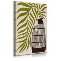 Obraz Do Sypialni Liście Palmowe Martwa Natura Styl Boho 50cm x 70cm
