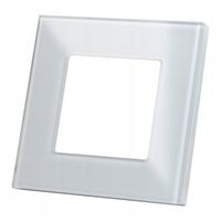 Ramka do gniazdek typ-F pojedyncza biała lub czarna Kolor - Biały