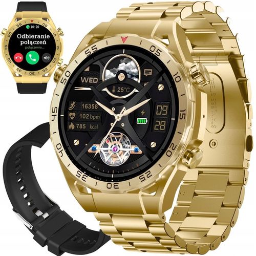 Zegarek męski SMARTWATCH GRAVITY odbieranie połączeń 1.39" wielofunkcyjny na Arena.pl